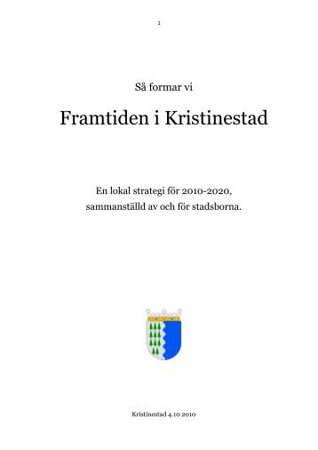 Slutlig version av strategidokumentet 2010-2020 - Kristinestad