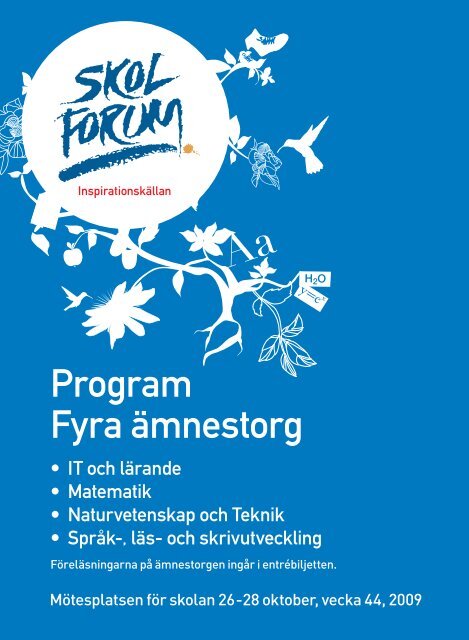 Program Fyra ämnestorg - Datorn i utbildningen