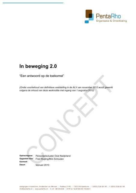 PON-in beweging 2.0 - Arbeidsmarktplatform PO