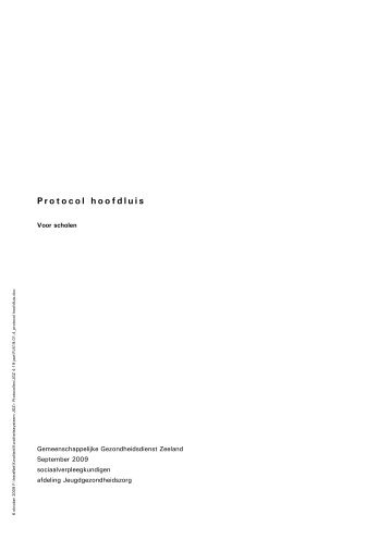 Protocol hoofdluis - GGD Zeeland