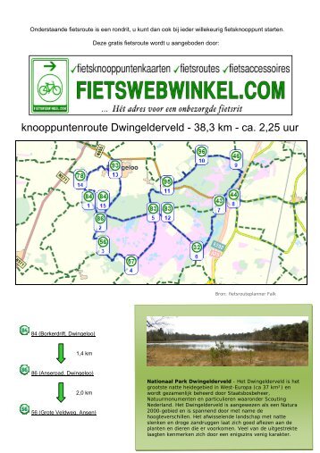 knooppuntenroute Dwingelderveld - 38,3 km ... - Fietsknooppunten