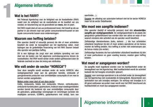 Brochure Horeca(2198 kb) (.pdf) - Favv-fin.be