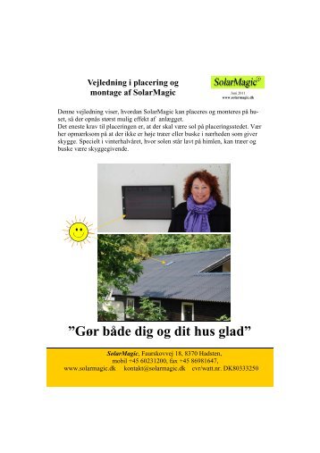 Klik her for at gå til den generelle vejledningen i ... - SolarMagic