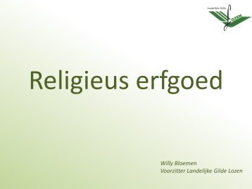 Religieus erfgoed - Landelijke Gilden