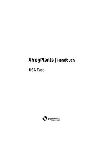 Xfrogplants | Plants | Handbuch - Basis 1