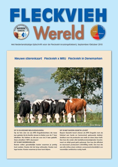 Nieuwsbrief september 2010 - Fleckvieh