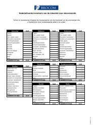 Gedetailleerde inventaris van de inboedel naar nieuwwaarde ... - BDK