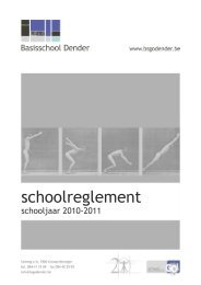 schoolreglement - BSGO Dender