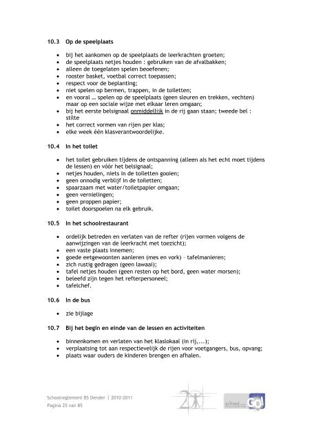 schoolreglement - BSGO Dender