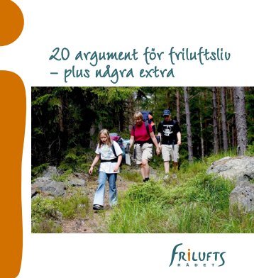 20 argument för friluftsliv - Frisk i naturen
