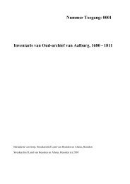 Nummer Toegang: 0001 Inventaris van Oud-archief van Aalburg ...