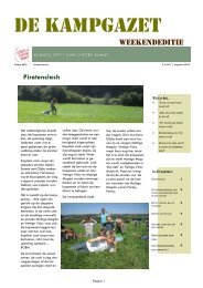 De Kampgazet - Scouts Rumst