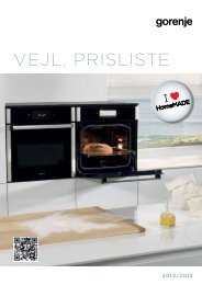 VEJL. PRISLISTE - Gorenje