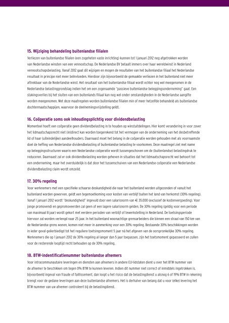 Fiscale Eindejaarsactualiteiten 2011 - RSM Wehrens Mennen De ...