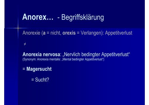 Anorexia nervosa & Bulimia nervosa - Medidakta