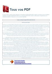 FANY 01 - TOUS VOS PDF: Manuel d'utilisation