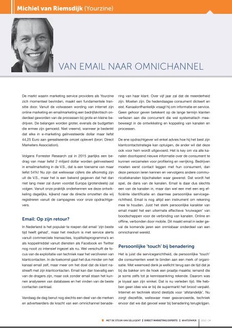 Het collaboratieve white paper van de direct ... - Erik Van Vooren