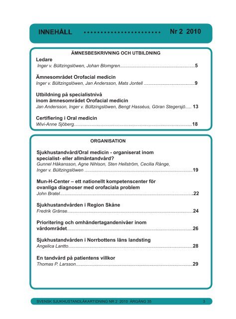 nr 2 2010.pdf - Svensk förening för Orofacial Medicin