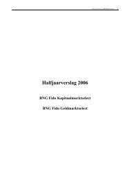 Halfjaarverslag 2006 - BNG Vermogensbeheer