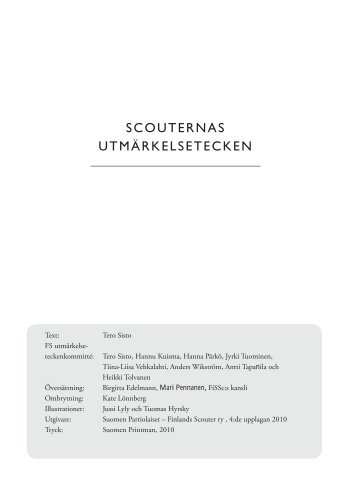 SCOUTERNAS UTMÄRKELSETECKEN - Finlands Scouter ry