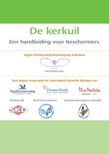 handleiding - Stichting Kerkuilen Werkgroep Nederland