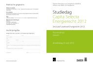 Studiedag Capita Selecta Energierecht 2012 - Intersentia