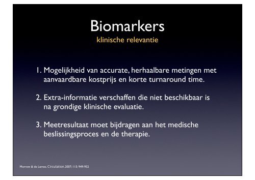 Biomarkers DV - Cardiologie Leuven