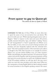 Szulc, Łukasz, “From Queer to Gay to Queer.pl: The Names we Dare ...