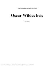 Oscar Wildes heis (novellesamling) - Nannestad videregående skole