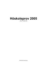 Höskoleprov 2005 - Helgo