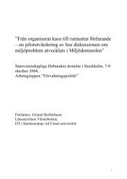 Från organiserat kaos till rutinartat förfarande – en ... - Tillsyns