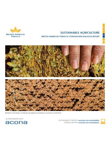 sustainable agriculture - British American Tobacco