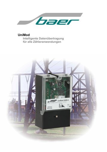 Unimod Allgemeine Produktbeschreibung - Baer Gmbh