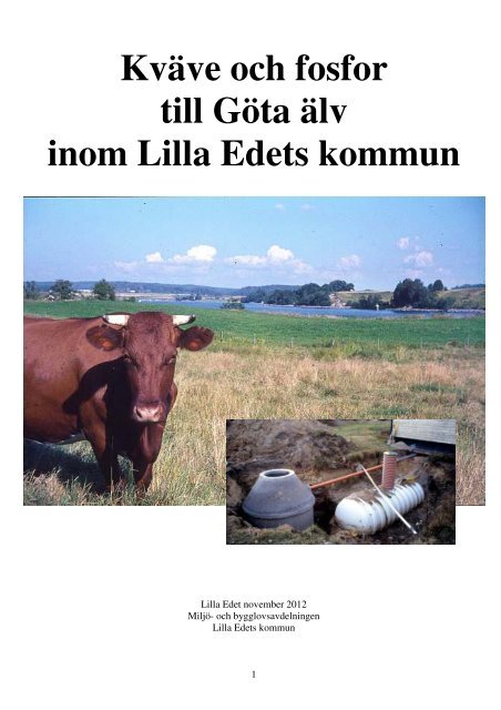 Kväve och fosfor till Göta älv inom Lilla Edets kommun