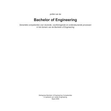 Bachelor of Engineering - HBO-engineering