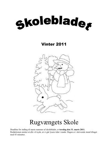 Skoleblad vinter 2010 2011 - Rugvængets Skole