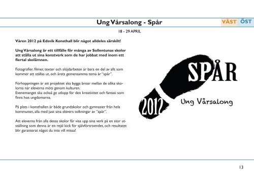 Programmet för 2012 pdf - Edsvik Konsthall