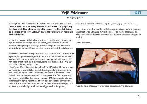 Programmet för 2012 pdf - Edsvik Konsthall
