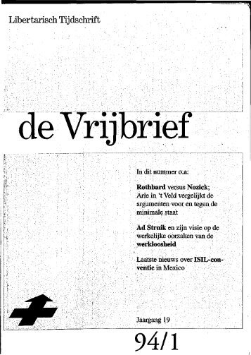 Vrijbrief 1994/1 - Libertarian.nl