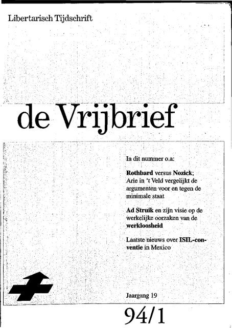 Vrijbrief 1994/1 - Libertarian.nl