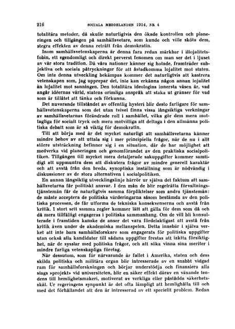 Sociala meddelanden. 1954: 1-6 (pdf) - Statistiska centralbyrån