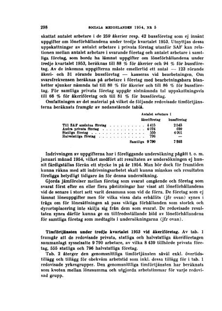 Sociala meddelanden. 1954: 1-6 (pdf) - Statistiska centralbyrån