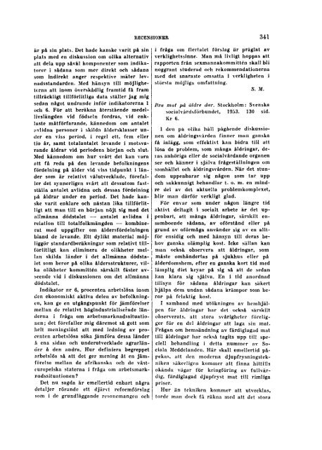 Sociala meddelanden. 1954: 1-6 (pdf) - Statistiska centralbyrån