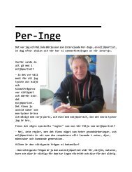 Intervju med Per- Inge