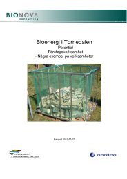 Bioenergi i Tornedalen, "Best practice" 2011 - Tornedalsrådet