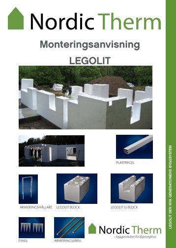 Monteringsanvisning LEGOLIT - Nordic Therm AB