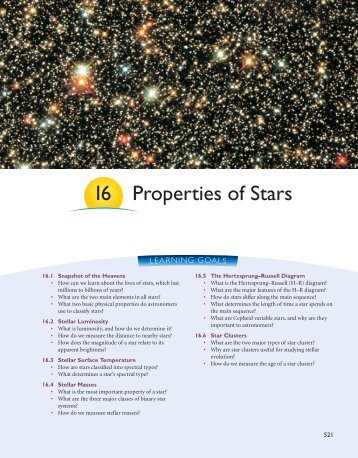 Chapter 16--Properties of Stars