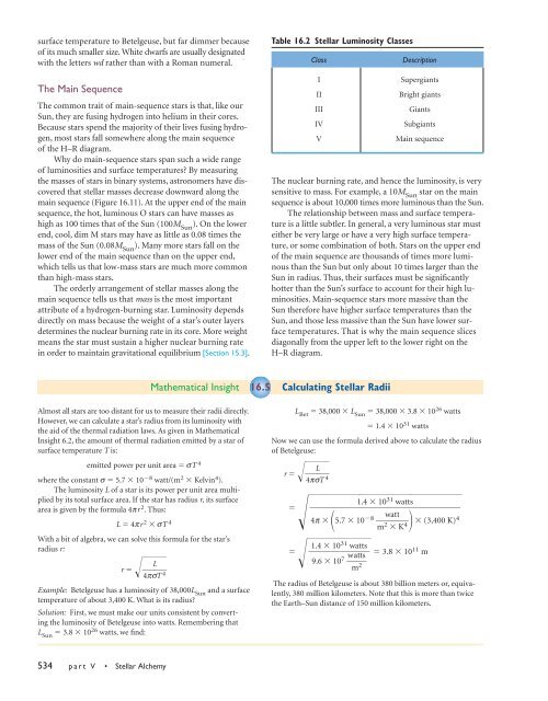 Chapter 16--Properties of Stars