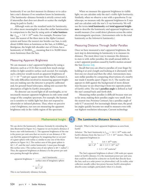 Chapter 16--Properties of Stars