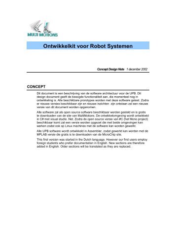 Ontwikkelkit voor Robot Systemen - Multi Motions